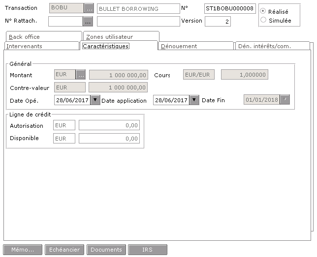 Transaction Data Input Screen Transaction Input